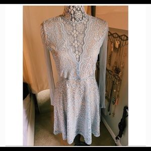 Long sleeve lace dress